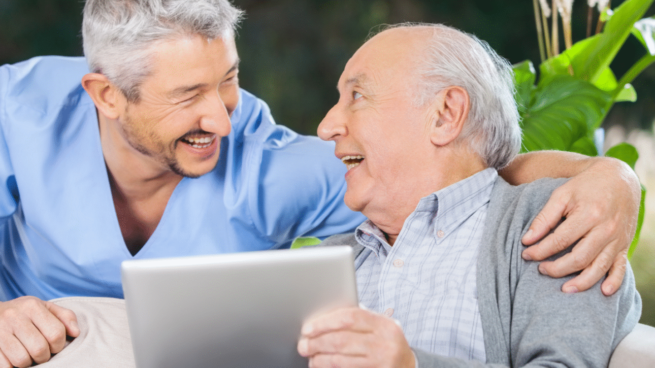 healthcare provider and patient
